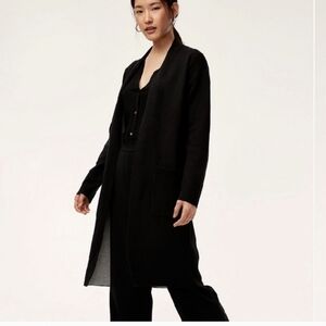Aritzia Babaton Lance Black Open Front  Cardigan